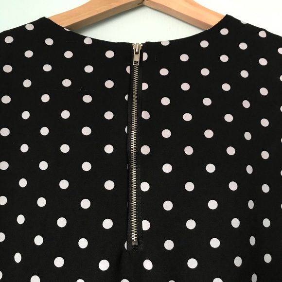 SOLD - Black tunic with white polka dots - Picture 5 of 12